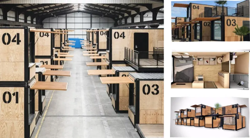 Conjunto de modelos de construção compacta
